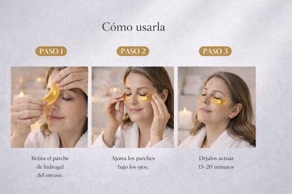 Parches Hidrogel 24K| Efecto Descanso