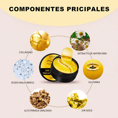 Parches Hidrogel 24K| Efecto Descanso